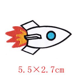 2018 Limited Stickers Parches 20pcs Rocket Patch Iron On For Clothing Cute Cartoon Fabric Sewing Applique For Jacket Jeans Badge