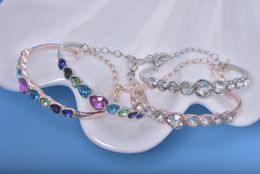 Wholesale-New rose gold bracelet women wear joker Jewellery Europe and America simple heart bracelet manufacturers direct