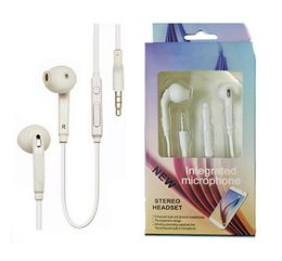 earphones for galaxy Canada - For Samsung Galaxy S6 Earphones Headphones Earbuds Headsets In Ear With Mic Volume Control 3.5mm With Retail Package For Samsung cell phones