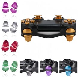 8 Colours Metal Aluminium L1 R1 L2 R2 Trigger Buttons for PS4 Controllers JDM001 JDM011 Alloy Button with Springs DHL FEDEX EMS FREE SHIP