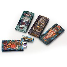 New Colorful Very Beautiful USB ARC Lighter Multiple Patterns Cyclic Charging Portable Innovative Design For Cigarette Smoking Pipe Tool