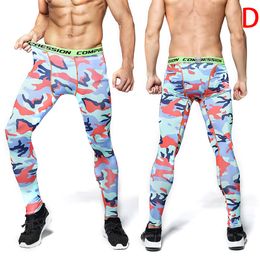 Men Compression Pants Bodybuilding Joggers Fitness Quick Dry Skinny Leggings Mens Camouflage Tights Trousers