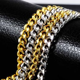 Personalised Gold & White Gold Plated 925 Sterling Silver Mens Cuban Link Chain Necklace Bracelets Miamia Street Rapper Jewellery For Guys