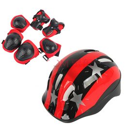 Bicycle Helmet Children Roller Skating Skateboard Elbow Knee Pads Wrist Sport Protection Safety Guard Knee Pads