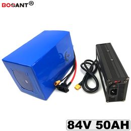 Rechargeable 84V 50AH E-bike Lithium ion Battery for Bafang BBSHD 3000W 4000W Motor Electric Bicycle Battery 84V Free Shipping