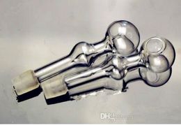 Hookah accessories [straight ball pot] Wholesale Glass bongs Oil Burner Glass Water Pipes Oil Rigs Smoking Free