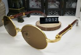 Wholesale-Designer Buffalo Horn Glasses Wood Sunglasses Summer Styles Fashion Brand Designer sunglasses for men women With Box Eyewear