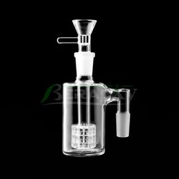 Wholesale Terp Tube Glass Ash Catcher 14mm 18mm 45 90 Degrees With 14mm Glass Bowls 14mm Ashcatcher Tire Percolator For Glass Bongs Oil Rigs