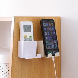 Wall Mounted Organizer Storage Box Remote Control Air Conditioner Storage Case Mobile Phone Plug Holder Stand Container