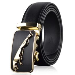 New Designer Elite Gentleman Belts Automatic buckle belt leather cowhide men's belt wholesale leisure business