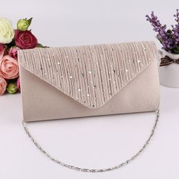 Designer-Women Evening Bag Female Clutch Diamante Ladies Handbag Vintage Chain Wallet Party Envelope Phone Bag Bolsa Feminina