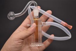 wholesale MINI BONG Inline Perc Glass Water Pipe Honeycomb Bong 10mm Ash Catchers Bong Vortex Honeycomb Shiny Oil Rigs Water Smoking Pipes