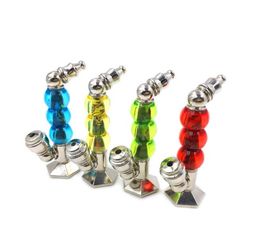 Creative vertical pipe cigarette holder tricolor ball stand small pipe mesh filter metal cigarette manufacturers direct sales