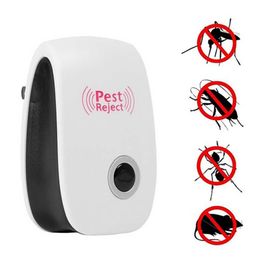 New Sale Ultrasonic Electronic Pest Repeller Environment-friendly and Safe Home Pest Reject Free DHL Shipping HH7-880