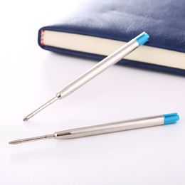 International standard size interchangeable refill metal barrels high quality fine ink replaceable refills for ball pen