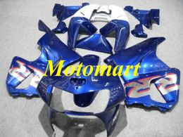 Motorrad Verkleidungsset für HONDA CBR900RR 919 98 99 CBR 900RR 1998 1999 ABS Blau weiß Verkleidungsset + Geschenke HC02