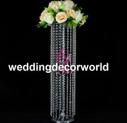 New 2019 crystal hotel home wedding table Centrepieces decoration flower Vase pan stand wedding road lead venue party layout prop decor0008