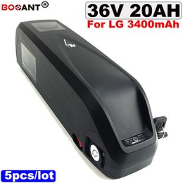 Wholesale 5pcs/lot For LG 18650 36V 20AH E-bike Lithium battery for Bafang BBSHD 800W Motor Electric bike Li-ion battery 36V