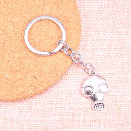 New Keychain 28*19mm gas mask steampunk Pendants DIY Men Car Key Chain Ring Holder Keyring Souvenir Jewelry Gift