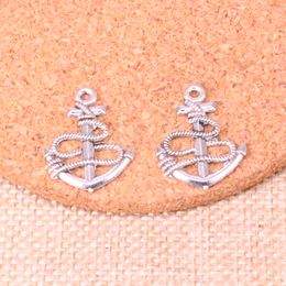 120pcs Charms anchor rope sea 24*19mm Antique Making pendant fit,Vintage Tibetan Silver,DIY Handmade Jewellery