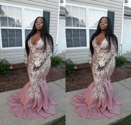 Luxury Mermaid Prom Dresses Sexy African Black Girls Formal Pageant Holidays Wear Graduation Evening Party Gowns Custom Made Plus Size