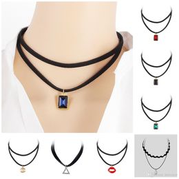 Chains Necklaces Vintage Unique Crystal Pendant Necklace Two Colors Top Quality Zirconia Beautifully Gift Lover Whoesale Pendant Necklace