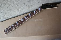 Factory Custom 6 Strings Black Headstock Electric Guitar Neck with Rosewood Fingerboard,22 Frets,Can be Customised as request