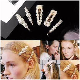 Hot New Women Full Pearls Hairclip Metal Hairpins BB Hairgrip Girls Hair Accessories Hair Styling Tools Headdress Gift