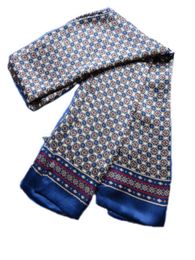 Men's Real 100% Pure Silk double layer long Scarf Fashion Accessory