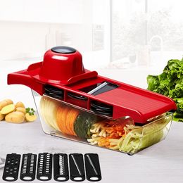 Christmas Party Mandoline Slicer Vegetable Cutter With Stainless Steel Blade Manual Potato Peeler Carrot Grater Dicer