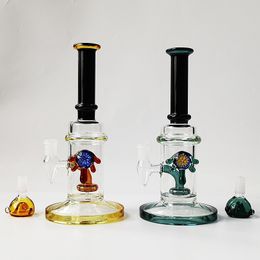 2020 Straight Tube Thick Glass Bongs Oil Dab Rigs Showerhead Percolator Heady Glass Bongs 14mm Joint Water Pipes With Bowl