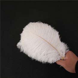 100 pcs Natural 10-12 inch (25-30 cm) Ostrich Feathers DIY Craft Plume Wedding Party Centrepieces Home Decoration