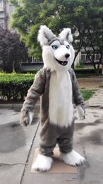 Professional custom Fursuit Husky Mascot Costume Cartoon husky huskie wolf animal character Clothes Halloween festival Party Fancy Dress