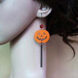 Stud Dangle Chandelier 2024 Popular Fashion New Cute Earrings Pumpkin Head Earrings Halloween Ghost Day Witch Hat Earrings Accessories Wholesale Jewelry