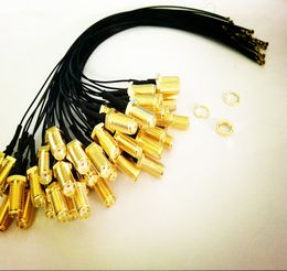 100pcs MHF4 IPX IPEX U.FL to SMA Female Jack Nut Pigtail Jumper Cable 0.81mm 10cm 20cm 30cm