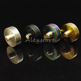 Heat Sink Adaptor 510 Finned Heatsink Adapter Insulator for 510 Thread Bottom Attached 22mm 24mm Connector for RDA RBA Atomizers 5 colors