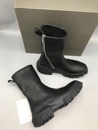 18ss heavy-bottomed high boots fashion tree cream genuine leather wear shoes inside factory outlet fashion TPU outsole Boots