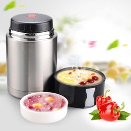 Large Capacity 600ML/800ML/1000ML Thermos Lunch Box Portable Stainless Steel Food Soup Containers Vacuum Flasks Thermocup