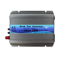 Freeshipping MPPT Function 600W on Grid Tie Inverter 30V 36V Panel 60 72 Cells MPPT pure sine wave inverter 220V Output