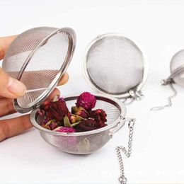 Stainless Steel Tea Pot Infuser Sphere Locking Spice Tea Ball Strainer Mesh Infuser tea strainer Filter infusor K833