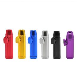 New Metal Snuff Bottle Aluminium Smoke Nozzle Metal Bullet Snuff Metal Pipe Flat Head