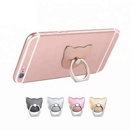 Universal Cat Finger Ring Back Holder With 360 Rotating Mount Lazy Buckle Stand for Samrt Phone