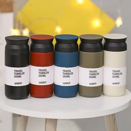 350ml Vacuum Cup Stainless Steel Vacuum Coffee Bottles Insulated Milk Coffee Cup Office Thermoses Water Bottle