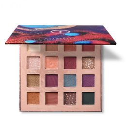 O.TWO.O Stellar Romance Eyeshadow Palette 16 Colors Charming Pigment Eye Shadow Matte Shimmer Glitter Powder Lasting Makeup 20 pcs/lot DHL