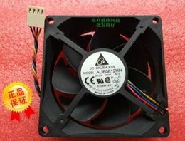 Wholesale: original AUB0812HH DC12V 80*80*25mm 0.32A delta 8025 4 line temperature control CPU Case Fan