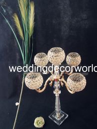 New style Wedding banquet decorative fancy gold table centerpiece decor0810