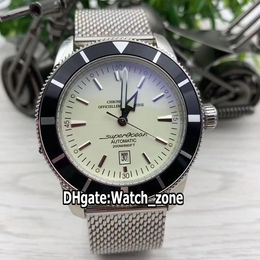 New Superocean Heritage II AB201012.G827.154A AB201012 42mm Silver Dial Automatic Mens Watch Stainless Steel Bracelet Watches Watch_Zone