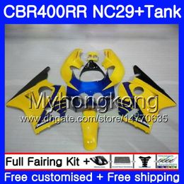 Kit For HONDA NC29 CBR400 RR CBR400RR Yellow Blue 94 95 96 97 98 268HM.25 CBR 400 RR NC23 CBR 400RR 1994 1995 1996 1997 1998 1999 Fairings