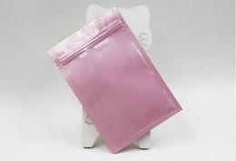 DHL colored plastic packing bag aluminum foil bag Zip zipper Bags mini size one side color one side clear