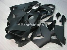 injection Moulded 100 fitment fairings for honda cbr600rr 03 04 matte black fairing kit cbr600rr 2003 2004 jk17